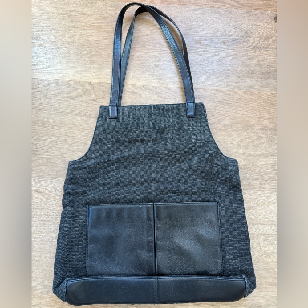 Hobo International Canvas and leather western boho festival tote Bag